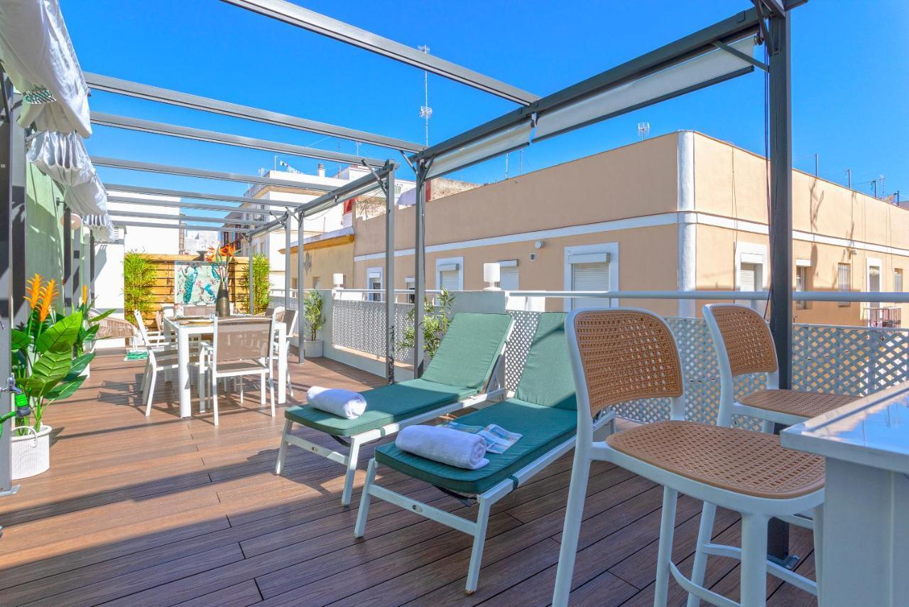Genteel Home Mercado Central Terrace Cadiz Bagian luar foto